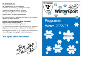 Programm Wintersport 2022/23